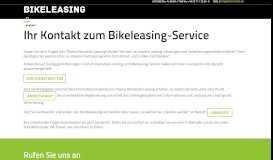 
							         Dienstfahrrad-Leasing Kontakt | Bikeleasing-Service - Bikeleasing ...								  
							    