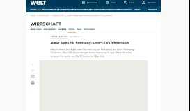 
							         Diese Apps für Samsung-Smart-TVs lohnen sich - Bilder & Fotos - WELT								  
							    