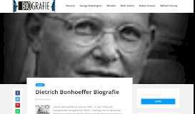
							         Dietrich Bonhoeffer Biografie - Biographien Portal								  
							    