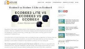 
							         Difference between Ecobee3/Ecobee 3 Lite and Ecobee4 ...								  
							    