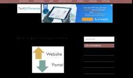 
							         Difference Between Website and Portal (with Comparison Chart ...								  
							    