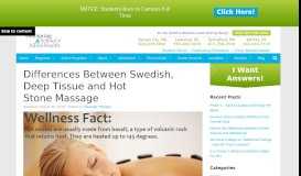 
							         Differences Between Swedish, Deep Tissue and Hot Stone Massage ...								  
							    
