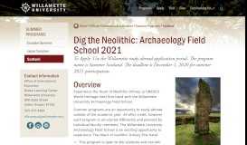 
							         Dig the Neolithic: Archaeology Field School, Post Session - Scotland ...								  
							    
