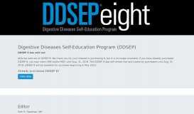 
							         Digestive Diseases Self-Education Program (DDSEP)								  
							    
