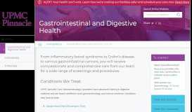 
							         Digestive Health and Gastroenterology Services in Central PA - UPMC ...								  
							    