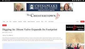 
							         Digging In: Dixon Valve Expands Its Footprint - The Chestertown Spy								  
							    
