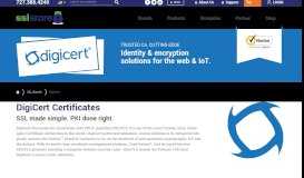 
							         DigiCert SSL/TLS Certificates Secure Your Website W/ Most Trusted ...								  
							    
