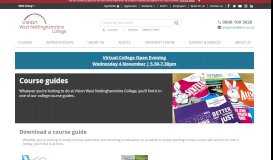 
							         Digital and printed course guides - Vision West Nottinghamshire College								  
							    
