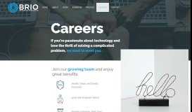 
							         Digital apps, websites, & Salesforce | BRIO Careers								  
							    