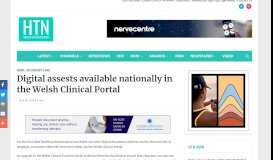 
							         Digital assests available nationally in the Welsh Clinical Portal - htn								  
							    