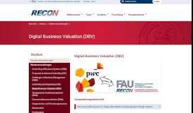 
							         Digital Business Valuation (DBV) › Lehrstuhl für Rechnungswesen ...								  
							    