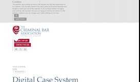 
							         Digital Case System (DCS) - Criminal Bar Association								  
							    