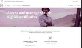 
							         Digital certificates for your convenience - Absa								  
							    