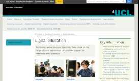 
							         Digital education | Teaching & Learning - UCL - London's Global ...								  
							    