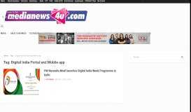 
							         Digital India Portal and Mobile app Archives - MediaNews4U								  
							    