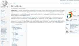 
							         Digital India - Wikipedia								  
							    
