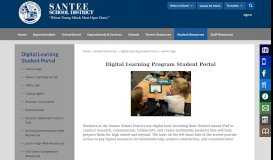 
							         Digital Learning Student Portal / Home Page - Santee School District								  
							    