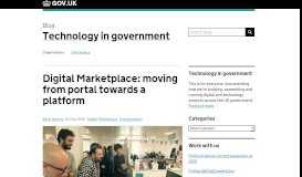 
							         Digital Marketplace: moving from portal towards a platform ...								  
							    