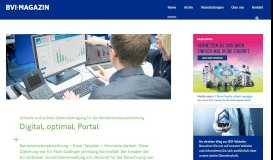 
							         Digital, optimal, Portal - BVI-Magazin								  
							    