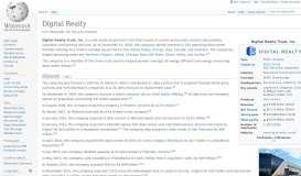 
							         Digital Realty - Wikipedia								  
							    