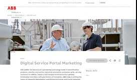 
							         Digital Service Portal Marketing - ABB Group								  
							    