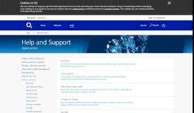 
							         Digital Services | Help & Support - O2								  
							    