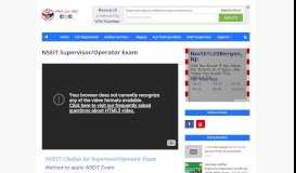
							         Digital Seva Portal: NSEIT Supervisor/Operator Exam								  
							    