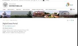 
							         Digital Sewa Portal | District Ballia | India - Ballia NIC								  
							    