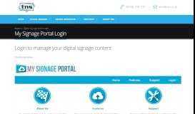 
							         Digital Signage Portal Login - tns								  
							    
