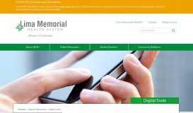
							         Digital Tools | Lima Memorial Health System								  
							    