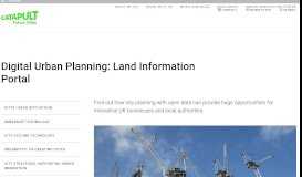 
							         Digital Urban Planning: Land Information Portal - Future Cities Catapult								  
							    