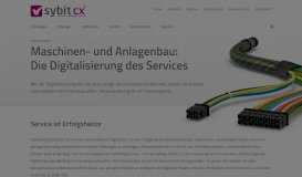 
							         Digitale Services im Maschinen- und Anlagenbau | Sybit GmbH								  
							    