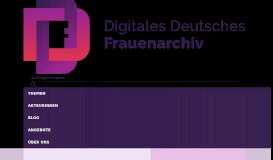 
							         Digitales Deutsches Frauenarchiv								  
							    