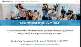 
							         Digitales Gesundheitsportal GESUNDHEIT|BEWEGT | GESUNDHEIT ...								  
							    