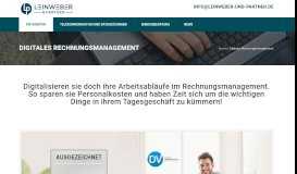 
							         Digitales Rechnungsmanagement – Leinweber und Partner								  
							    