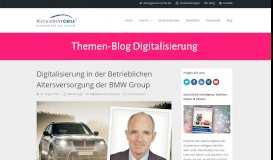 
							         Digitalisierung in der Betrieblichen Altersversorgung der BMW Group								  
							    
