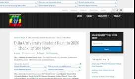 
							         Dilla University Student Results 2019 - Check Online Now ...								  
							    