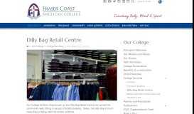 
							         Dilly Bag Retail Centre | Fraser Coast Anglican College								  
							    