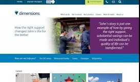 
							         Dimensions: Learning disability and autism support								  
							    