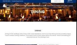 
							         Dining - The Landings Club								  
							    