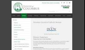 
							         Diocesan Council of Catholic Women - Catholic Diocese of Columbus ...								  
							    