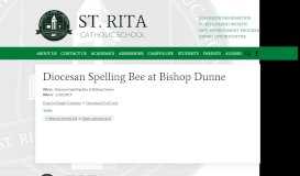 
							         Diocesan Spelling Bee at Bishop Dunne | St. Rita Catholic School								  
							    