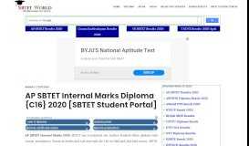 
							         Diploma AP SBTET Internal Marks March/April 2019 [SBTET Student ...								  
							    
