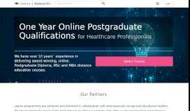 
							         Diploma MSc - Postgraduate Diploma and MSc 1 year online courses ...								  
							    