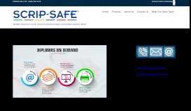 
							         Diplomas on Demand Web – SCRIP-SAFE Security Products								  
							    