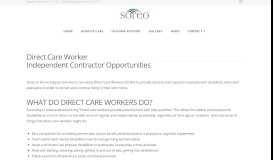 
							         Direct Care Worker Independent Contractor ... - Soreo								  
							    
