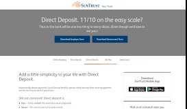 
							         Direct Deposit - SunTrust Bank								  
							    