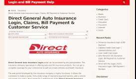 
							         Direct General Auto Insurance Login, Claims, Bill Payment ...								  
							    