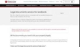 
							         Direct Line for Business Legal Documents for Landlords								  
							    