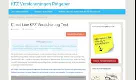 
							         Direct Line KFZ Versicherung Test - KFZ Versicherungen Ratgeber								  
							    